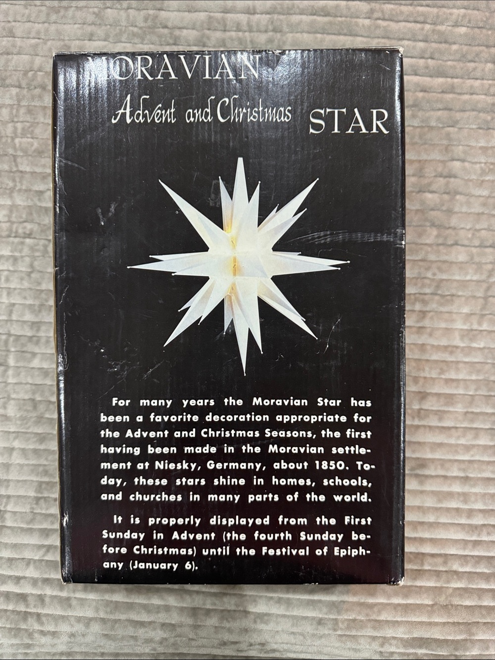 Moravian Advent and Christmas Star New in Box